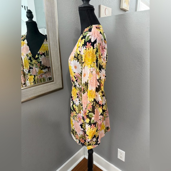 NWOT Yumi Kim Naomi Sunny Valley Black Bohemian Romper Small . - Picture 4 of 9